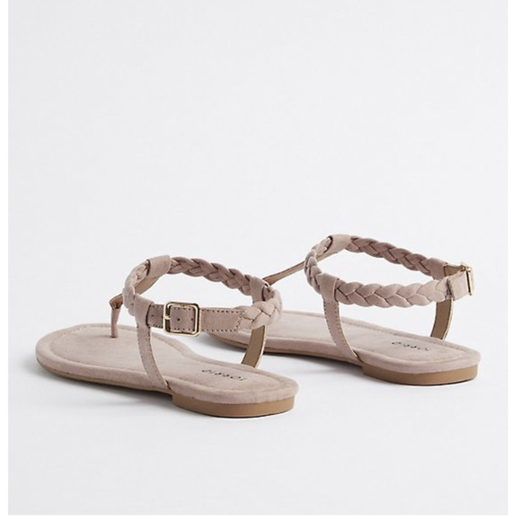 Torrid Bradded T-Strap Sandals - Picture 2 of 3